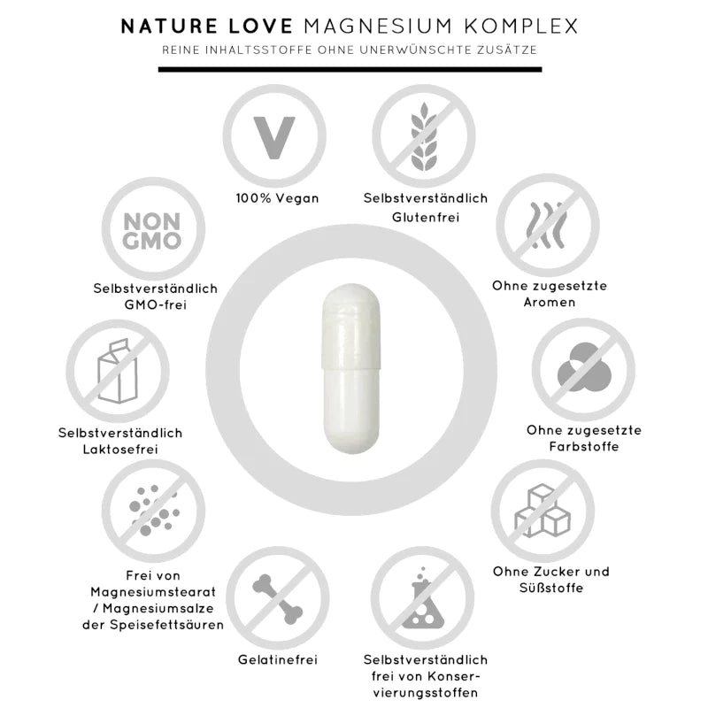 Nature Love - Magnesium Komplex 180 Kapseln