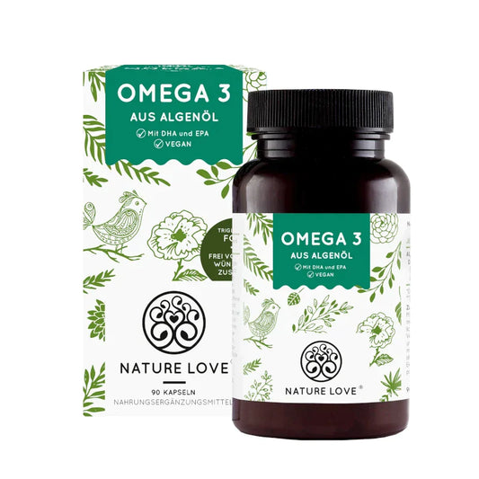 Nature Love - Omega 3 aus Algenöl vegan 90 Kapseln