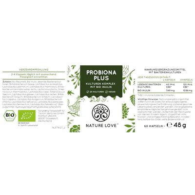 Nature Love - Probiona Plus Kulturen Komplex 60 Kapseln