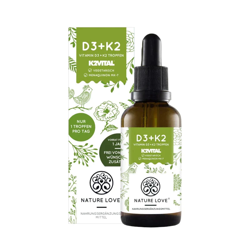 Nature Love - Vitamin D3+K2 50ml/ 1700 Tropfen