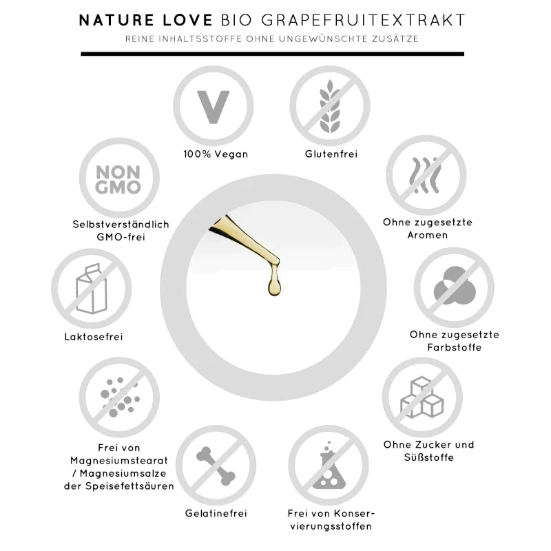 Nature Love - Bio-Grapefruit-Extrakt Tropfen 100ml