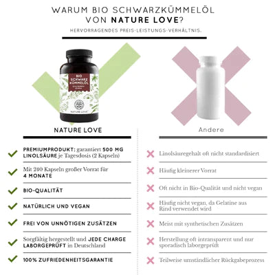 Nature Love - Bio Schwarz Kümmel 240 Kapseln