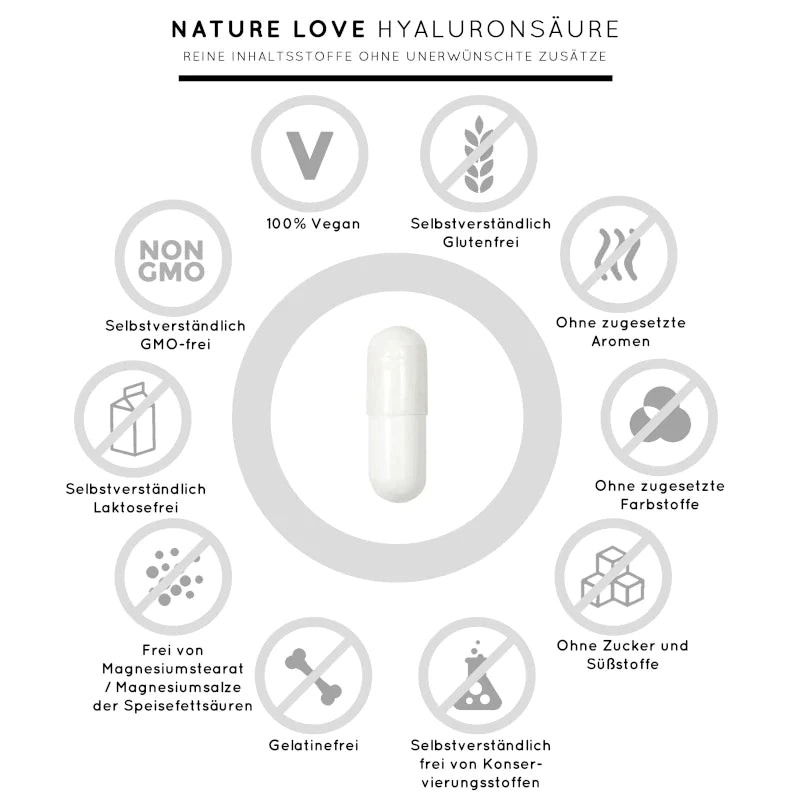 Nature Love - Hyaluron 500 90 Kapseln
