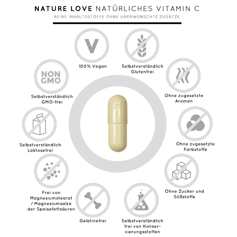 Nature Love - Vitamin C aus Bio-Acerola 180 Kapseln
